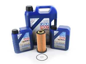ES#2996281 - 06e115562a2KT - Oil Service Kit - Featuring a Hengst Filter and Liqui Moly Leichtlauf High Tech Synthetic oil - Assembled By ECS - Volkswagen