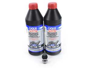ES#3691552 - 33117525064KT7 - Differential Service Kit - All you need in one package for scheduled differential maintenance! With an ECS Magnetic Differential Oil Drain Plug! - Assembled By ECS - BMW