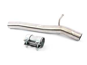 ES#3168386 - 020296ECS01 -  MK7 Golf R / 8V s3 Resonator Delete Pipe Kit - Without Inlet Clamp  - Add an aggressive exhaust sound with this Resonator Delete Pipe Kit! - ECS - 