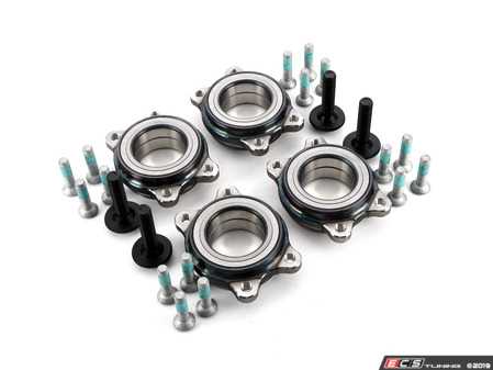 ES#3651346 - 4h0498625aKT7 - Complete Wheel Bearing Kit - All-inclusive kit includes bearings, axle bolts, and securing bolts for all four corners of the vehicle - FAG - Audi
