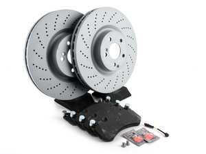 ES#3620044 - 000421201207KT7 - Front Brake Service Kit  - Featuring Zimmerman rotors and TRW pads - Assembled By ECS - Mercedes Benz