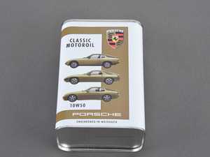 ES#3601973 - PCG04321010 - Porsche Classic Motor Oil - 10W-50 - 1 Liter - Designed especially for the water-cooled four-cylinder and eight-cylinder engines in Porsche transaxle models - Genuine Porsche - Porsche