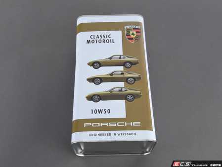 ES#3601976 - PCG04321030 - Porsche Classic Motor Oil - 10W-50 - 5 Liter - Designed especially for the water-cooled four-cylinder and eight-cylinder engines in Porsche transaxle models - Genuine Porsche - Porsche