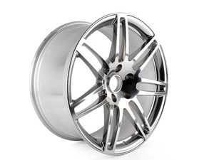ES#395625 - 4L0601025S - 21" Dual-Split 7-Spoke Wheel - Priced Each - 21"x10" ET44 5x130 Silver - Genuine Volkswagen Audi - Audi