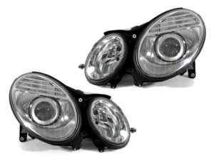 ES#3663035 - 440-1126PXLD-EM - Facelift-Look Halogen Projector Headlight Set - Chrome - Give your '03-'06 E-Class the look of the '07-'09 facelifted model! - Depo - Mercedes Benz