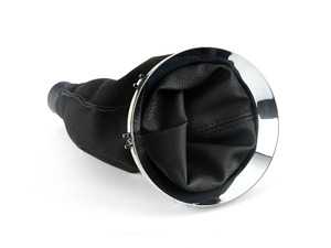 ES#2101901 - 25117595399 - Mayfair Shift Knob W/ Boot - Silver - Mayfair special edition black boot with toffee knob - Genuine MINI - MINI