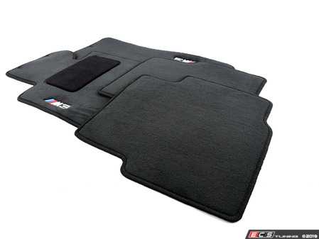 ES#195778 - 82111469805 - ///M Carpeted Floor Mat Set - Anthracite - Freshen up your interior with new floor mats. Iron on M3 logo. - Genuine BMW - BMW