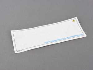 ES#3582790 - 71219482662 - Calif Prop65 Doorglass Label - Priced Each  - Used on the door glass - Genuine MINI - MINI