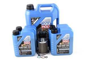 ES#3677532 - N62INS4KT - Oil Change Kit / Inspection I - Everything you'll need to do a basic oil change, including a K&P Engineering High Performance Stainless Steel Oil Filter! - Assembled By ECS - BMW