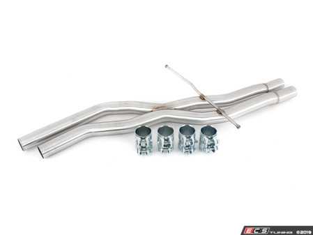 ES#3659521 - 003029ECS02KT -  Audi S5 3.0T Center X-Pipe Kit  - Eliminate the center resonator on your OE system for a more aggressive exhaust note - ECS - Audi