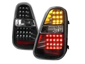 ES#4000063 - LT-MINI06JMLED-T - Black Blacking LED Tail Light - Pair LT-MINI06JMLED-TM - Stylish aftermarket LED tail lights for your 7/2004+ R50 R52 R53 with a black housing - Spec-D Tuning - MINI