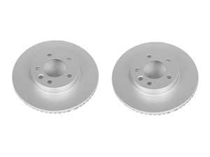 ES#4000103 - ebr819evcKT - Evolution Coated Front Brake Rotors - Pair (330x32) - Featuring a GEOMET rust preventative coating - Power Stop - Volkswagen Porsche