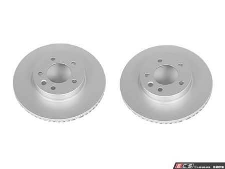 ES#4000103 - ebr819evcKT - Evolution Coated Front Brake Rotors - Pair (330x32) - Featuring a GEOMET rust preventative coating - Power Stop - Volkswagen Porsche