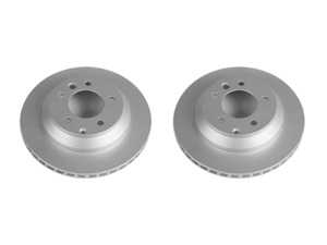 ES#4000105 - ebr1013evcKT - Evolution Coated Rear Brake Rotors - Pair (330x28) - Featuring a GEOMET rust preventative coating - Power Stop - Audi Volkswagen Porsche