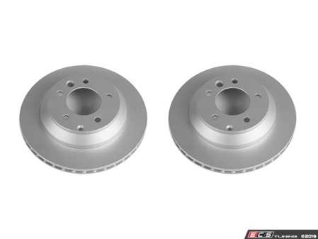 ES#4000105 - ebr1013evcKT - Evolution Coated Rear Brake Rotors - Pair (330x28) - Featuring a GEOMET rust preventative coating - Power Stop - Audi Volkswagen Porsche