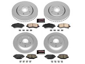 ES#3989162 - CRK6563 - Z17 Coated Brake Kit - Front and Rear  - A quality braking kit to restore braking performance - Power Stop - Volkswagen