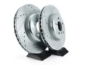 Evolution Tru-Cast Drilled And Slotted Rotor Pair - Front (348x30)
