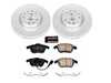 ES#3988855 - CRK2963 - Power Stop Z17 Evolution Coated Front Brake Kit (312mm) - A premium front axle refresh package featuring high-carbon smooth Geomet coated performance rotors and Z17 Clean Ride low-dust ceramic pads. - Power Stop - Audi Volkswagen