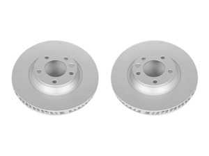 ES#4000732 - ebr822evcKT - Evolution Coated Front Brake Rotors - Pair (350x34) - Featuring a GEOMET rust preventative coating - Power Stop - Audi Volkswagen Porsche