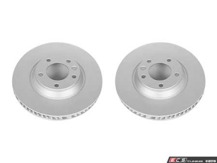 ES#4000732 - ebr822evcKT - Evolution Coated Front Brake Rotors - Pair (350x34) - Featuring a GEOMET rust preventative coating - Power Stop - Audi Volkswagen Porsche