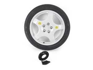 ES#3988556 - 36116775450KT1 - 19" Emergency Spare Wheel/Tire Set - Includes space saver alloy wheel, Brigstone Ecopia tire, wheel spacer and bolts - Assembled By ECS - BMW