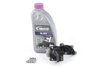 ES#3651498 - 06e121111alktKT4 - Thermostat Replacement Kit - Maintain proper operating temperature with a new thermostat, housing and hardware - Assembled By ECS - Audi