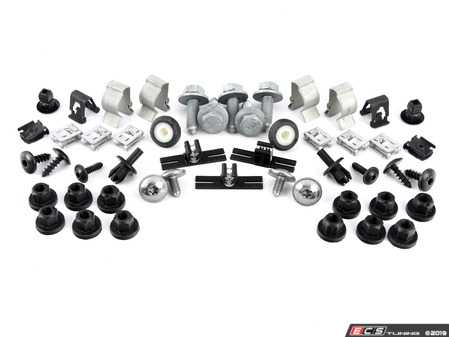 ES#3423829 - 5K6898623 - Rear Bumper Hardware Kit - All new hardware to replace rear bumper - Genuine Volkswagen Audi - Volkswagen