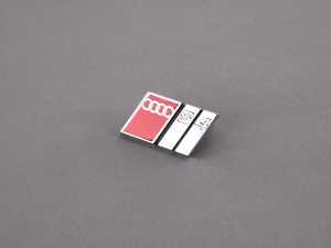 ES#11230 - 8D0853736C2ZZ - 'S4' Grille Emblem - Chrome/Red - (NO LONGER AVAILABLE) - Replace your worn or missing emblem - Genuine Volkswagen Audi - 