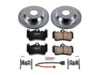ES#3157184 - K5312 - Power Stop Z23 Evolution Sport Rear Brake Kit (330mm) - A performance rear axle upgrade featuring precision cross-drilled & slotted rotors, low-dust carbon-fiber ceramic pads, and replacement electronic wear sensors. - Power Stop - Audi Volkswagen Porsche