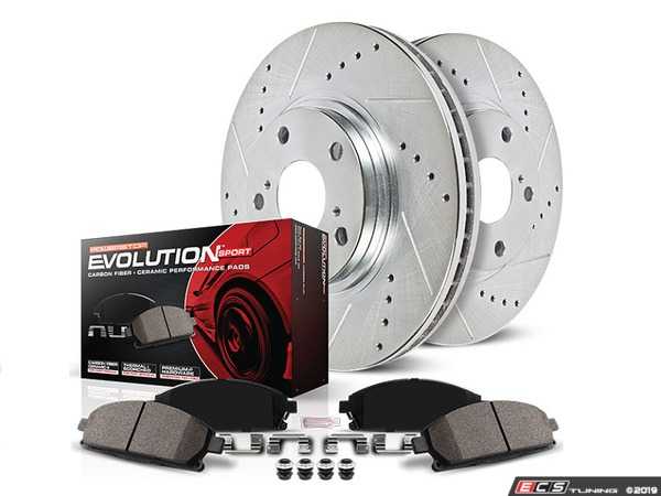 PowerStop Front Z23 Evolution Sport Brake Kit | Audi A8 (97-99) (K634)
