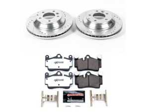 ES#3989958 - K5312-26 - Power Stop Z26 Street Warrior Rear Brake Kit (330mm) - A complete performance rear brake upgrade featuring drilled & slotted vented rotors and high-performance carbon-fiber ceramic pads. - Power Stop - Audi Volkswagen Porsche