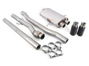 ES#3969560 - SMNS011C - Scorpion Cat-Back Exhaust System 90mm Daytona Black Ceramic Tailpipes - NON Resonated  - Built to last with 304 stainless steel and engineered for dyno-proven power gains. Scorpion proves performance exhaust doesn't need to be intolerably loud to sound great. - Scorpion - MINI