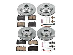 ES#3159056 - KOE4108 - Autospecialty OE Replacement Brake Kit - Front & Rear (330x32/330x28) - Stock replacement brake kit with hardware, featuring OE replacement brake rotors and ceramic pads - Power Stop - Volkswagen