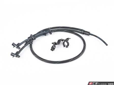 ES#3418775 - 059130218qKT - Fuel Hose - with bracket - Connects to high pressure fuel pump - Assembled By ECS - Volkswagen