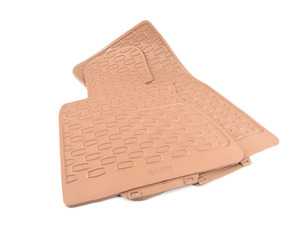 ES#120852 - 51470429233 - Rubber Floor Mats - Front, Beige - (NO LONGER AVAILABLE) - Keep your car's carpet looking new with these rubber floor mats - Genuine BMW - 