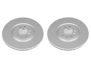 ES#3998862 - ebr646evcKT - Evolution Coated Front Brake Rotors - Pair (312x25) - Evolution Coated rotors are manufactured with our Tru-Cast&trade; technology, resulting in a precision cast and precision machined product. - Power Stop - Audi Volkswagen