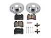 ES#3157056 - K4681 - Power Stop Z23 Evolution Sport Rear Brake Kit (330mm) - A performance rear axle upgrade package featuring precision cross-drilled & slotted rotors, low-dust carbon-fiber ceramic pads, and integrated electronic wear sensors. - Power Stop - Volkswagen