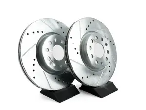 Front Cross-Drilled and Slotted Evolution Rotors - Pair (312x25)