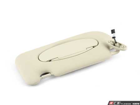 ES#2642015 - 51169812699 - Sun Visor Light Beige - Left  - Mounts near the headliner - Genuine MINI - MINI