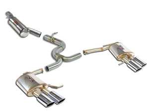 ES#4001071 - 776803-RKT - Cat-Back Exhaust System - Resonated - For Golf R Estate Rear Valance - Stainless steel resonated cat-back system with dual mufflers - Supersprint - Volkswagen