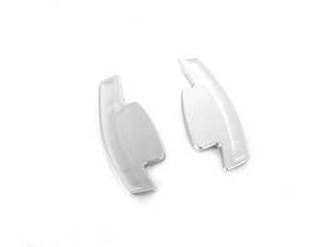 ES#3624286 - 026976ECS01-01 - Audi B9 Paddle Shifter Extension Set - Satin Chrome - (NO LONGER AVAILABLE) - Maintain steering control while changing gears with our paddle shifter extensions - ECS - 
