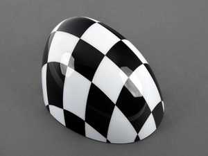 ES#2715028 - 51142348090 - Mirror Cap Checkered - Right  - Upgrade or replace your MINI side mirror cap - Genuine MINI - MINI