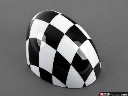 ES#2715028 - 51142348090 - Mirror Cap Checkered - Right  - Upgrade or replace your MINI side mirror cap - Genuine MINI - MINI