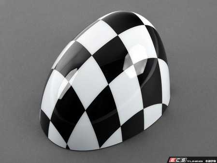 ES#3029631 - 51162409449 - Mirror Cap Checkered - Left  - Upgrade or replace your MINI side mirror cap - Genuine MINI - MINI