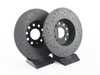 ES#3698553 - htc4898KT - Talon Front & Rear Cross Drilled & Slotted Brake Rotors - Upgrade to a slotted / cross-drilled rotor for improved braking - Hawk - Volkswagen