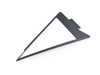 ES#1877537 - 8K5853273P9B9 - Rear Window Corner Trim - Left - Satin Black  - Triangle shaped trim piece located in the rear door window - Genuine Volkswagen Audi - Audi