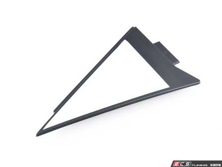 ES#1877537 - 8K5853273P9B9 - Rear Window Corner Trim - Left - Satin Black  - Triangle shaped trim piece located in the rear door window - Genuine Volkswagen Audi - Audi