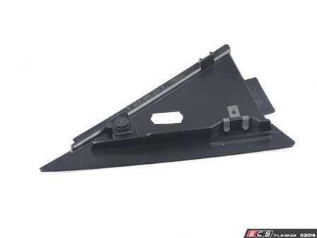 ES#1877538 - 8K5853274P9B9 - Rear Window Corner Trim - Right - Satin Black  - Triangle shaped trim piece located in the rear door window - Genuine Volkswagen Audi - Audi