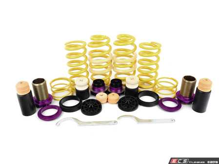 ES#3427370 - 253100BM - KW H.A.S. - Height Adjustable Spring Kit - Retains the use of your factory shocks while providing the ability to adjust ride height from 0.6" to 1.6" Front 1.0" to 1.8" Rear - KW Suspension - Audi