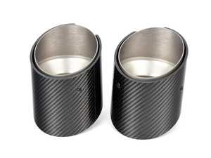 ES#4001052 - 18302464500 - M Performance Carbon Exhaust Tips - Pair - Premium carbon and titanium for the ultimate in styling! - Genuine BMW M Performance - BMW